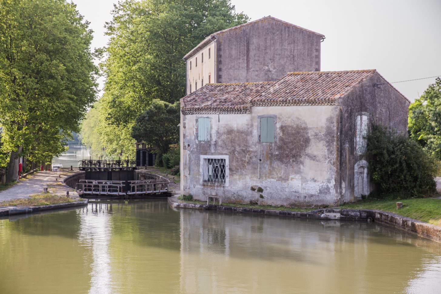 Écluse de Saint Roch à Castelnaudary ©Office de Tourisme de Castelnaudary