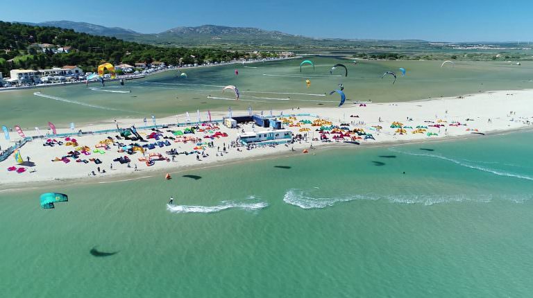 Leucate, mondial du vent, kitesurfeur