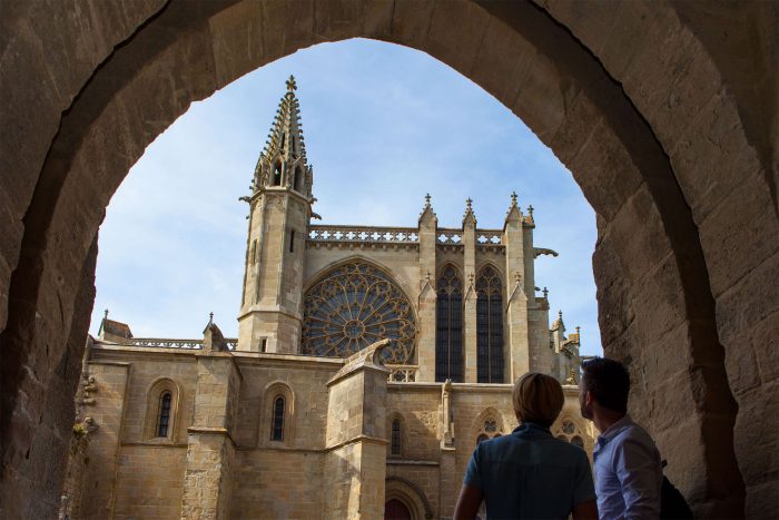 Visite de la Cathédrale St Nazaire dans la Cité de Carcassonne ©Philippe Benoist-ADT de l'Aude