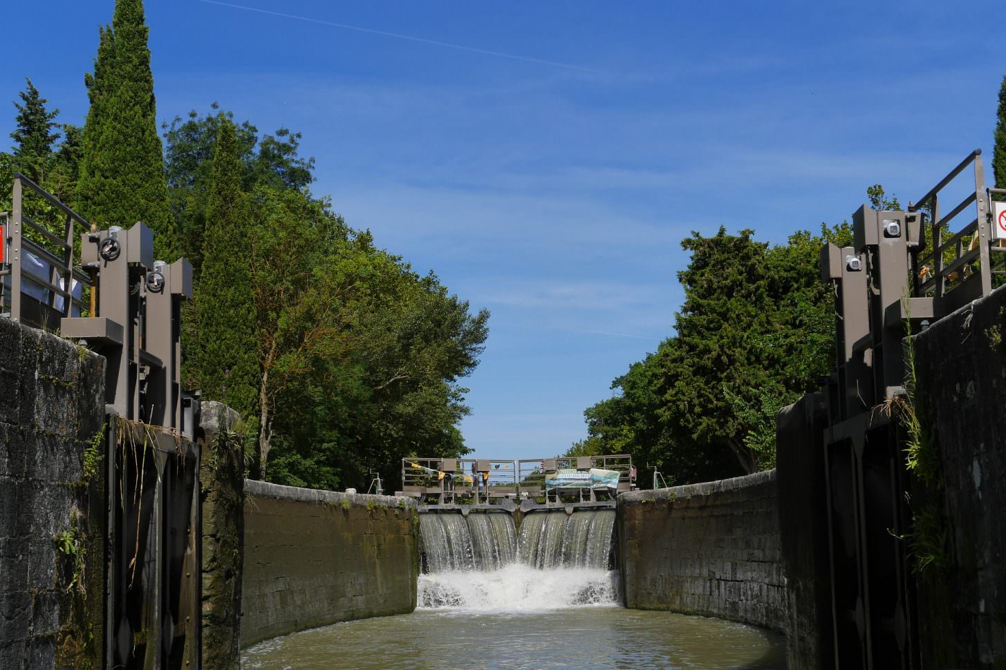 Lauragais, canal du midi, écluse