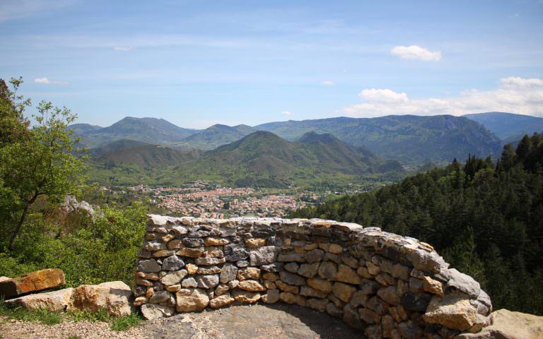 Quillan, vue du chateau