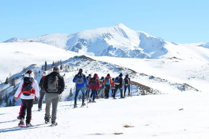 Balade en raquette à Camurac au cœur des Pyrénées audoises ©Sylvain Dossin - Office de Tourisme des Pyrénées audoises