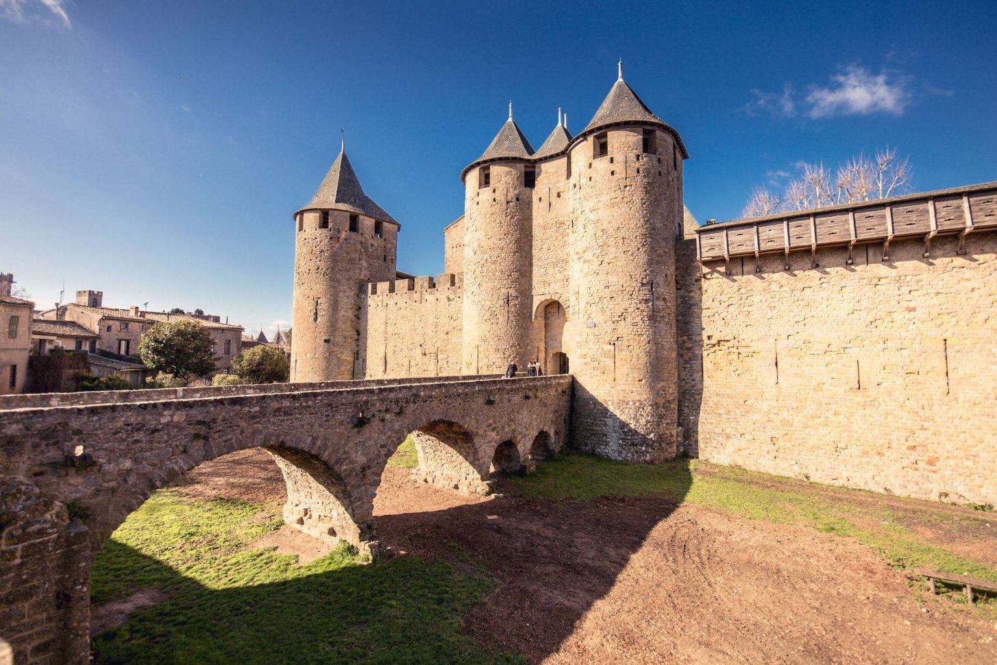 Entrée du Château comtal à Carcassonne ©Vincent Photographie