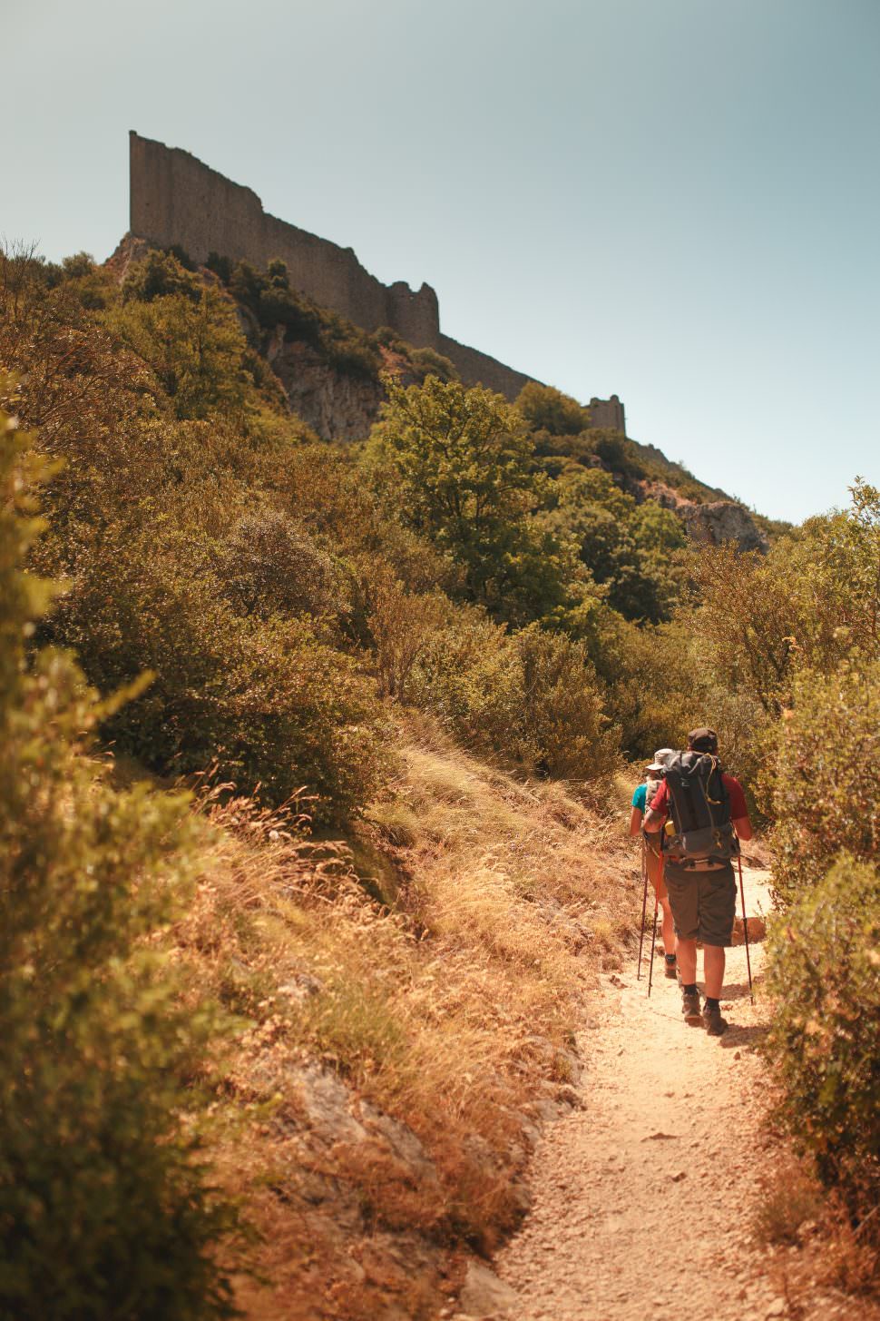 le Sentier Cathare au château de Peyrepertuse