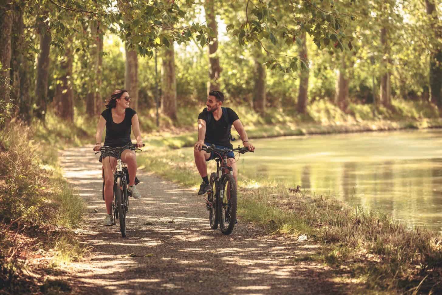 Le Canal du Midi à vélo, en Lauragais audois ©Vincent Photographie