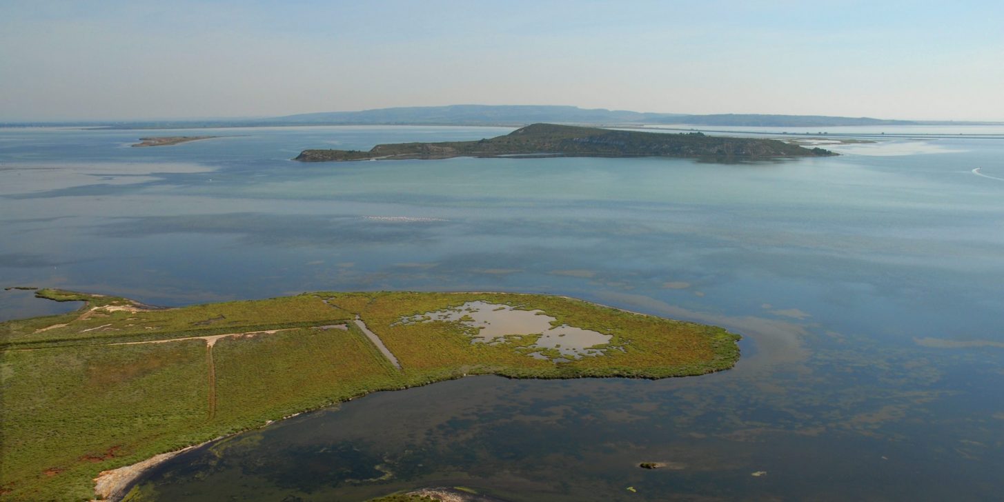 Étang de Sigean, les îles, ©Jean Belondrade-Office de Tourisme de Grand Narbonne