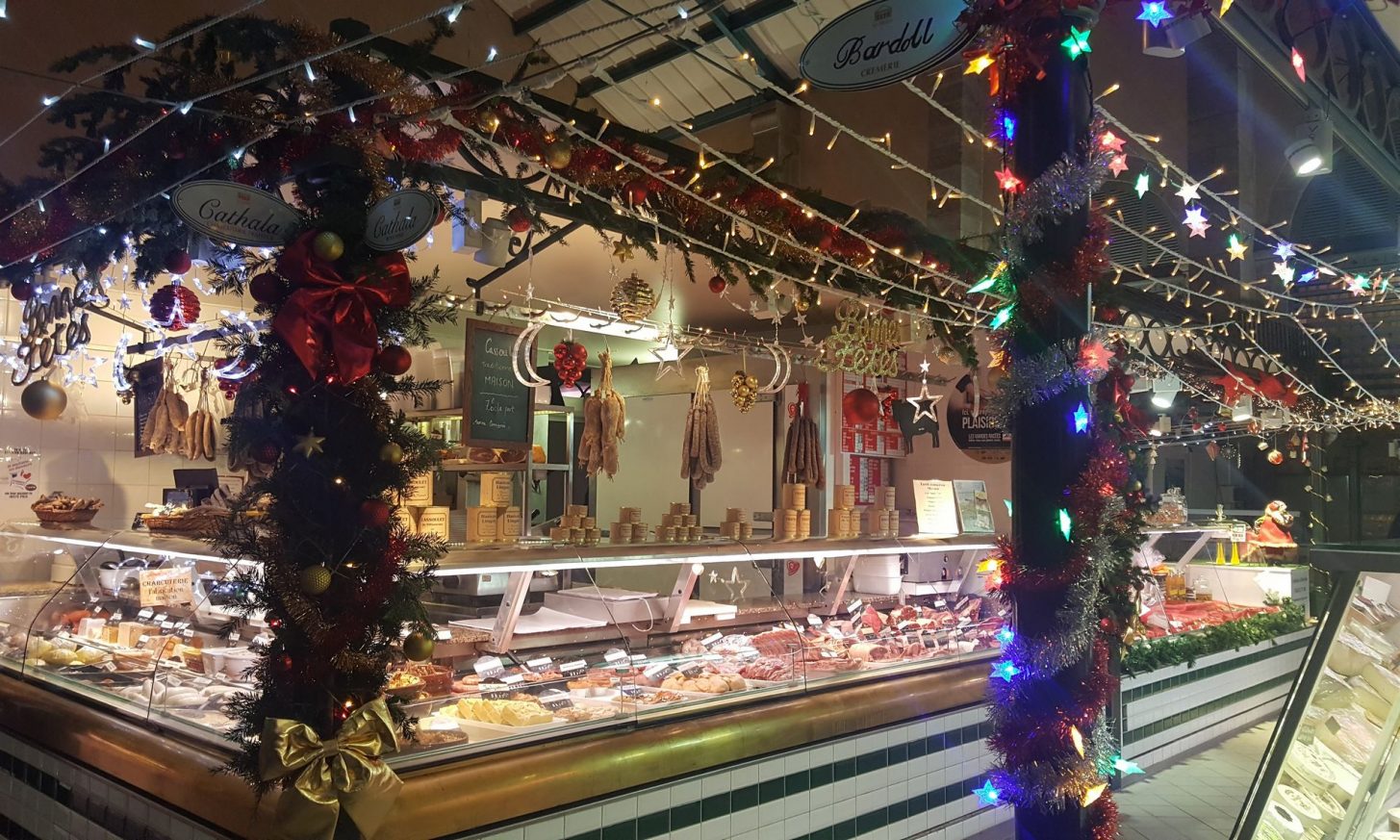 Les Halles Prosper Montagné à Carcassonne, pour les fêtes de Noël