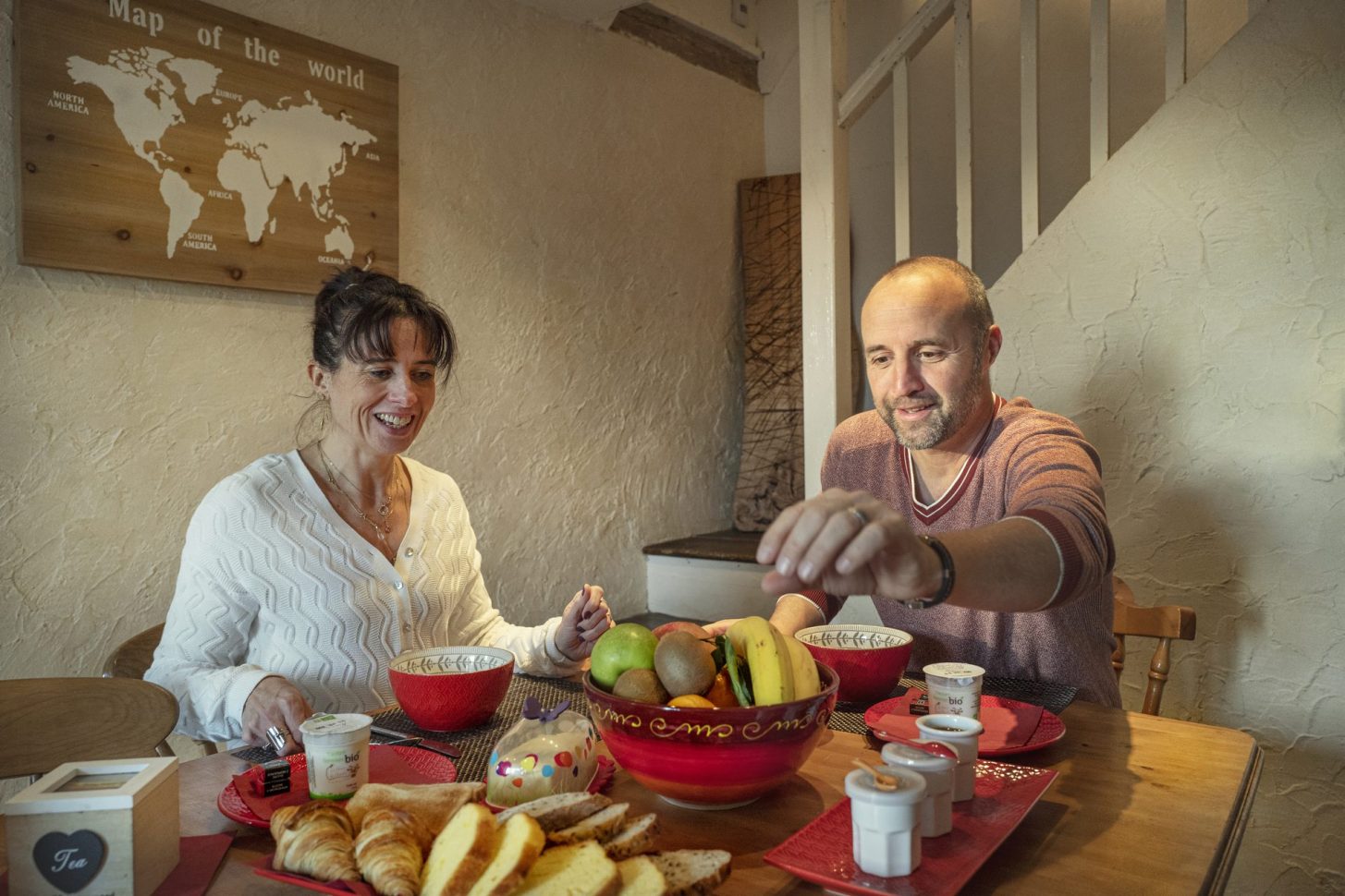 Aux Prés de l'Amourier, Gaja la Selve, petit déjeuner