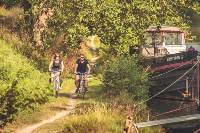 Le Canal du Midi à vélo ©Vincent Photographie-ADT de l'AudeLe Canal du Midi à vélo ©Vincent Photographie-ADT de l'Aude