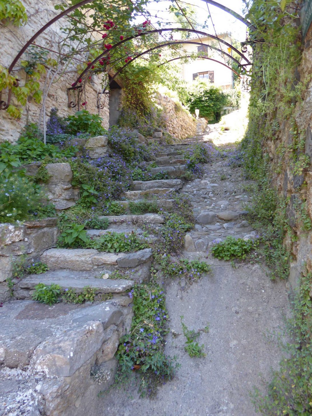 Ruelle pavée dans le village de Termes ©CAUE de l'Aude