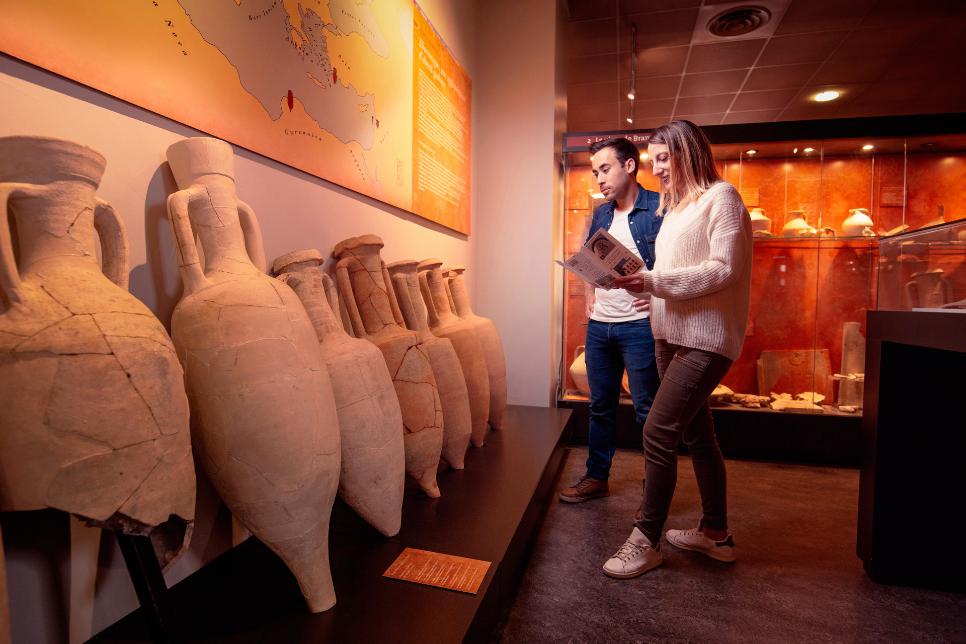 Visite du musée Eburomagus à Bram ©Vincent Photographie-ADT de l'Aude