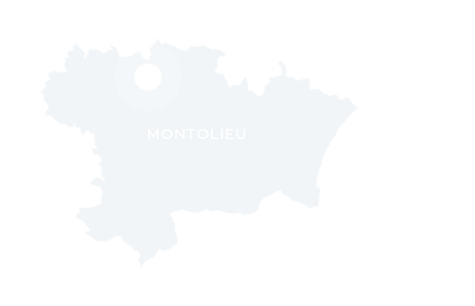 Carte de localisation de Montolieu dans l'Aude