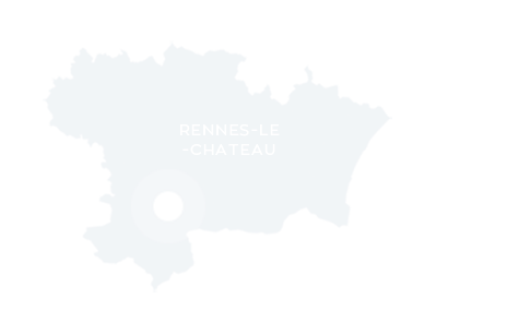 Carte de localisation de Rennes-le-Château dans l'Aude