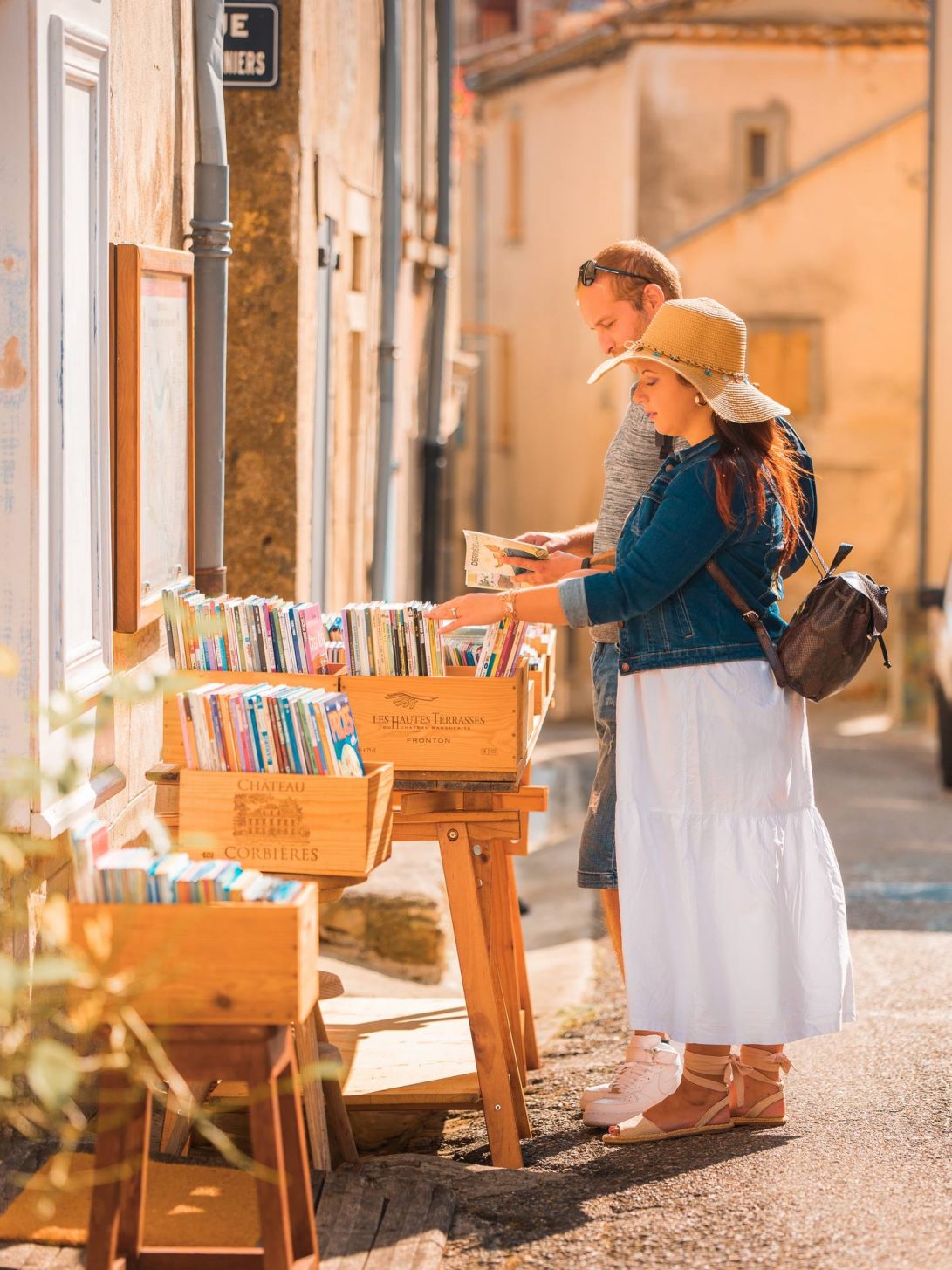 Librairie à Montolieu, village du livre © Vincent Photographie, ADT de l'Aude