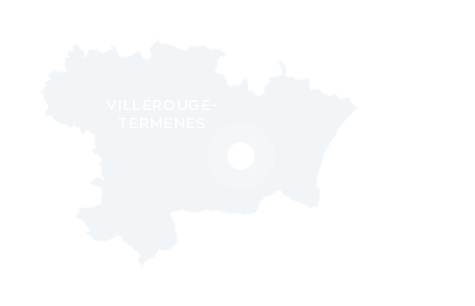 Carte de localisation de Villerouge-Termenès dans l'Aude