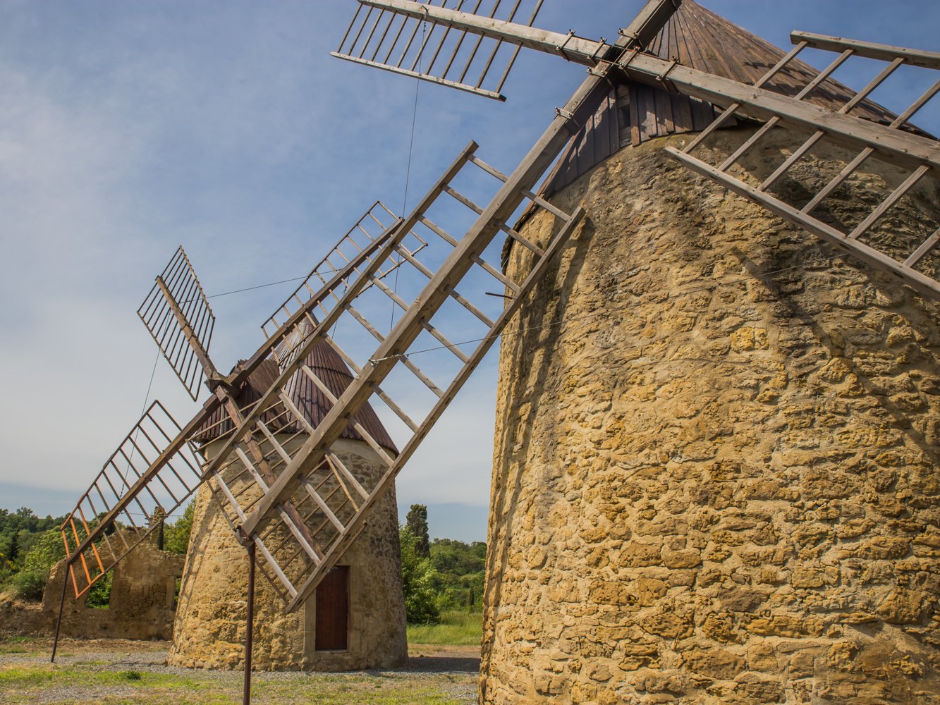 Moulins en Lauragais au Mas Saintes Puelles © Office de Tourisme Castelnaudary Lauragais
