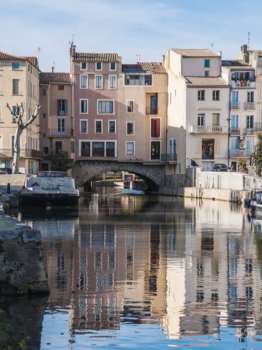 Pont des marchands à Narbonne, canal de la Robine © E. de Puy, ADT de l'Aude