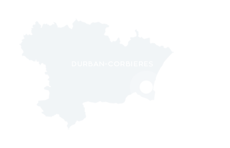 Carte de localisation de Durban Corbières