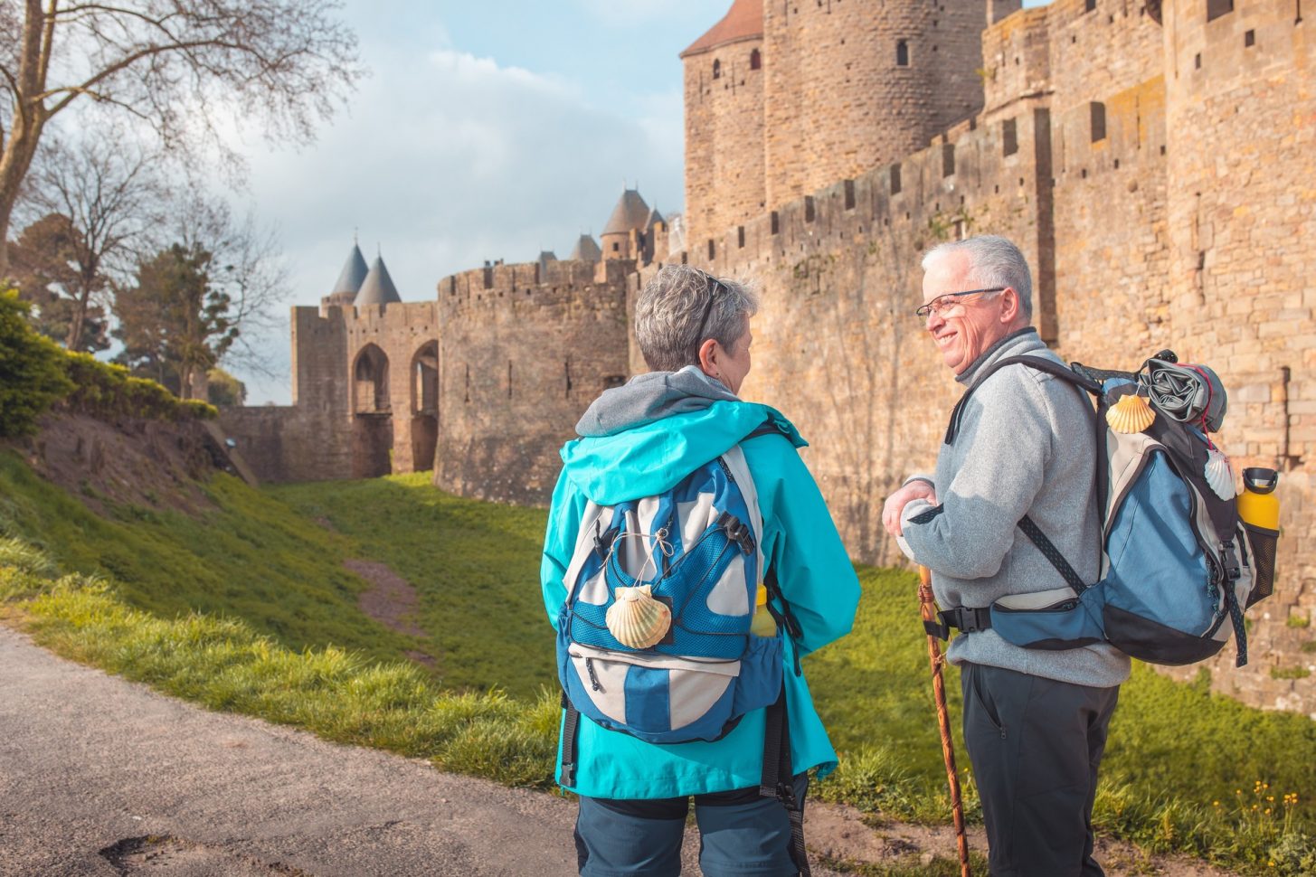 Carcassonne, la Cité sur le Saint Jacques de Compostelle ©Vincent Photographie - ADT de l'Aude