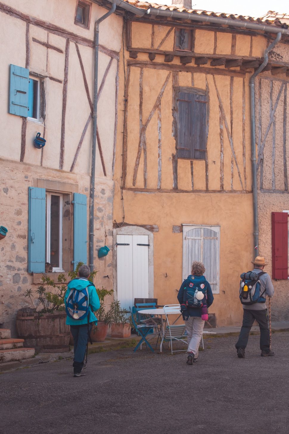 Lasserre de Prouille, maisons à colombage ©Vincent Photographie - ADT de l'Aude
