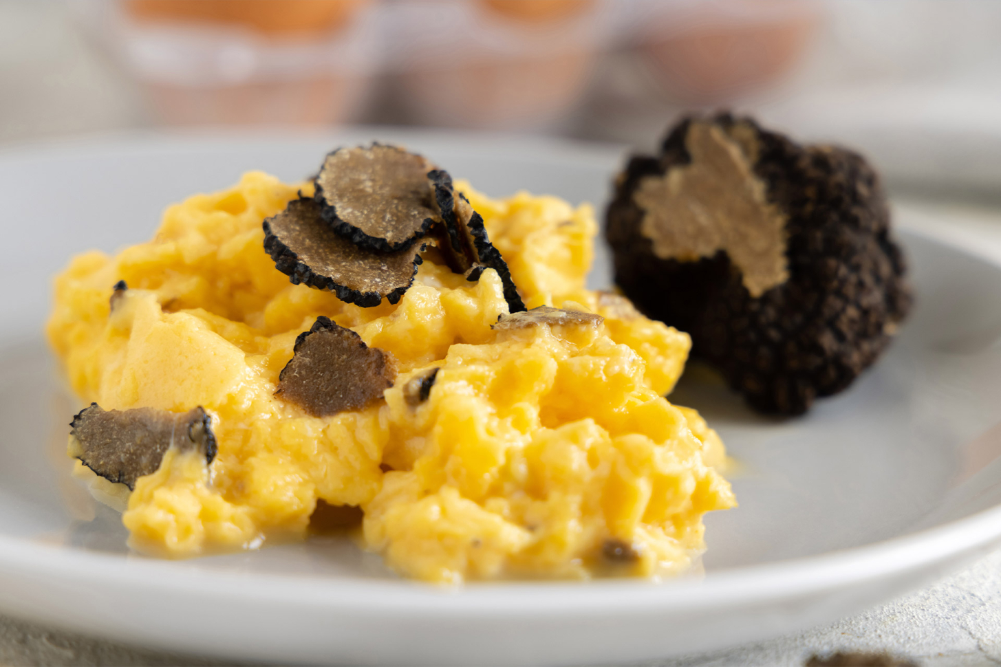 brouillade de truffes recette à base d'un champignon du coin !