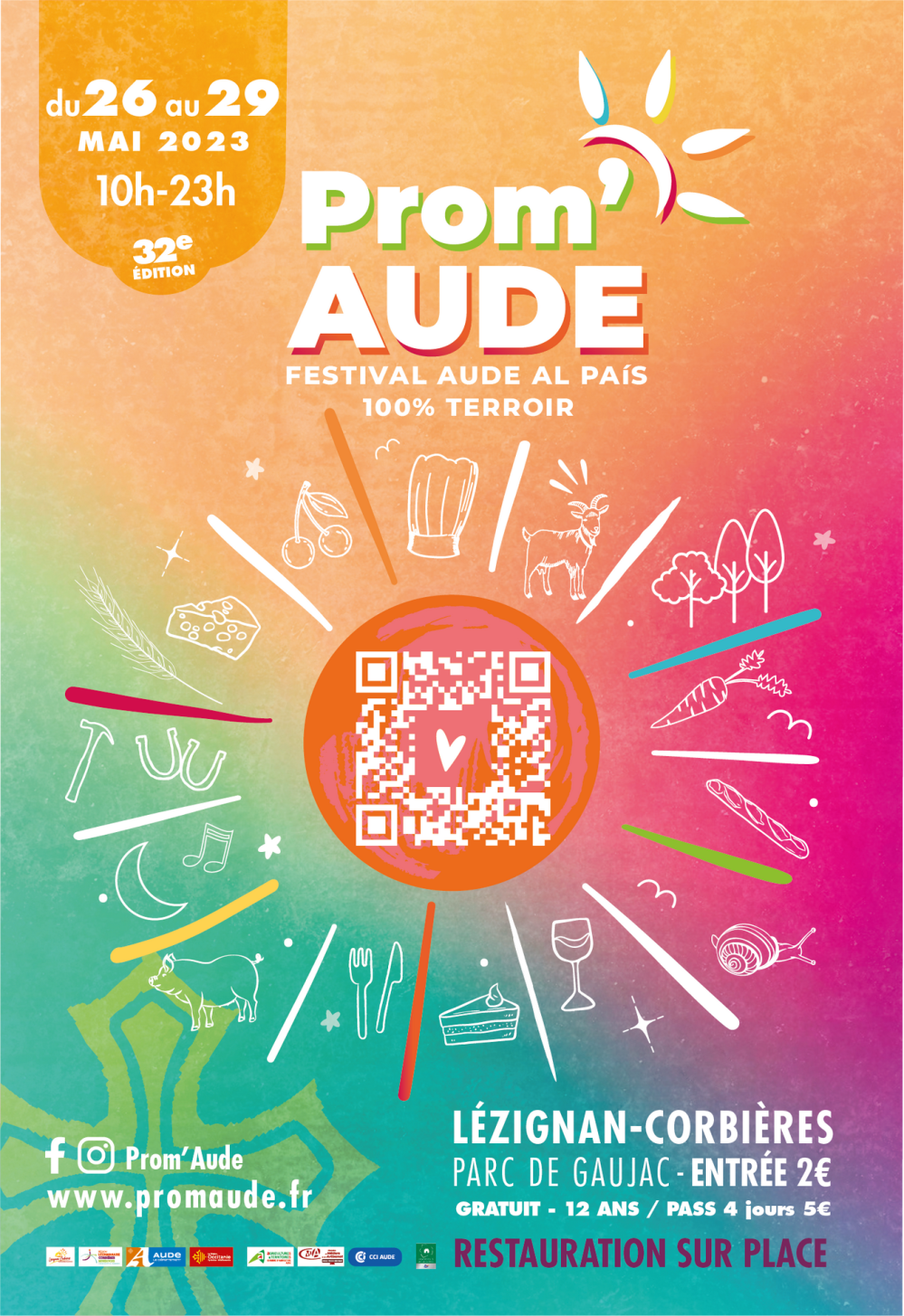 Affiche de la manifestation Prom'AUDE édition 2023