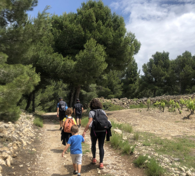 randonnée en famille sur la falaise, OT Leucate