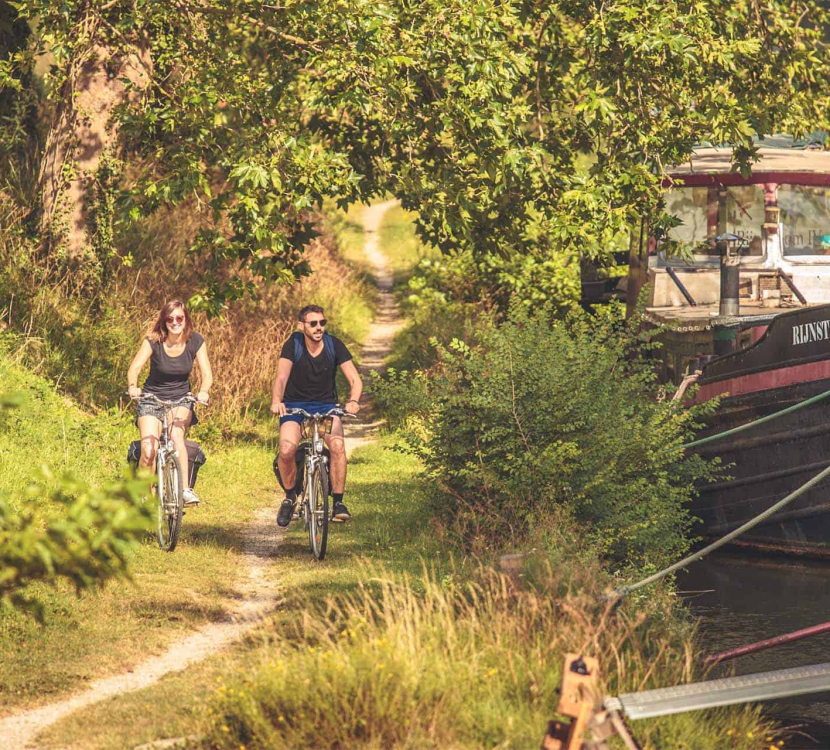 Le Canal du Midi à vélo ©Vincent Photographie-ADT de l'AudeLe Canal du Midi à vélo ©Vincent Photographie-ADT de l'Aude
