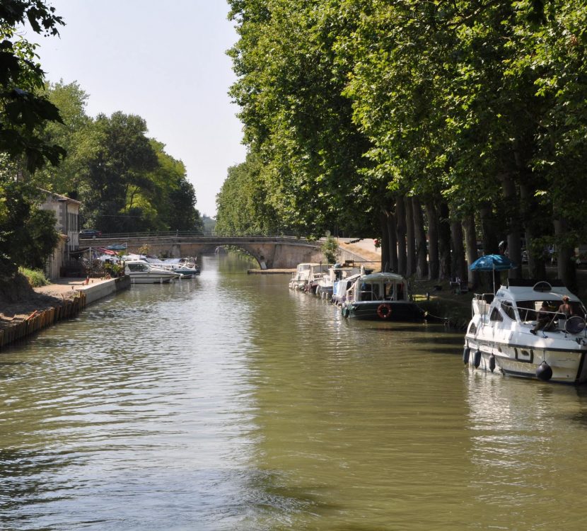 Port de Bram sur le canal du Midi © Ville de Bram, ADT de l'Aude