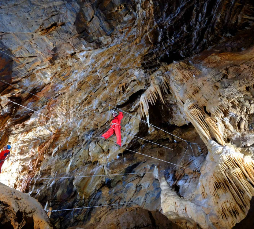 Rando souterraine au gouffre de Cabrespine ©M.Randa-ADT-Aude