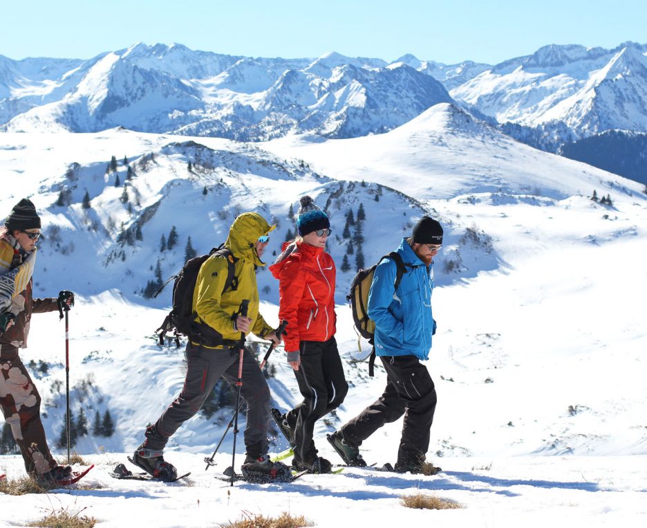 Balade en raquette à Camurac au cœur des Pyrénées audoises ©Sylvain Dossin - Office de Tourisme des Pyrénées audoises