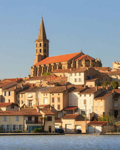 Le Grand bassin sur le canal du Midi à Castelnaudary © Vincent Photographie, ADT de l'Aude