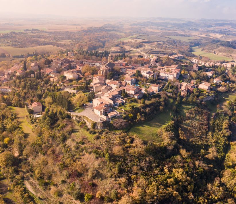 Fanjeaux, vue du village