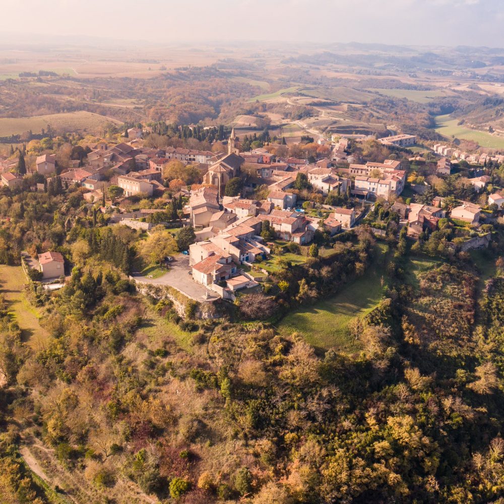 Fanjeaux, vue du village