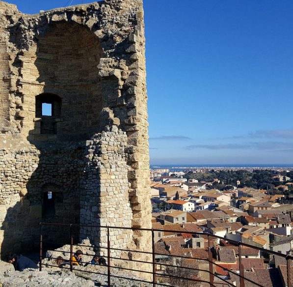 Vue sur le village de Gruissan depuis la Tour Barberousse ©ADT de l'Aude