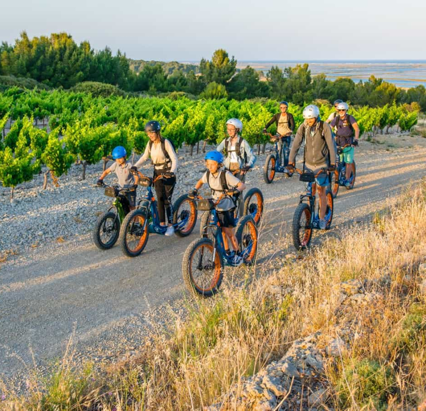 trottinette électrique tout terrain avec Trottup à Gruissan ©trottup