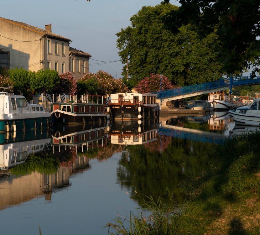 le port de Homps sur le canal du Midi © Jean del Arco Aguirre, Fédération de pêche de l'Aude