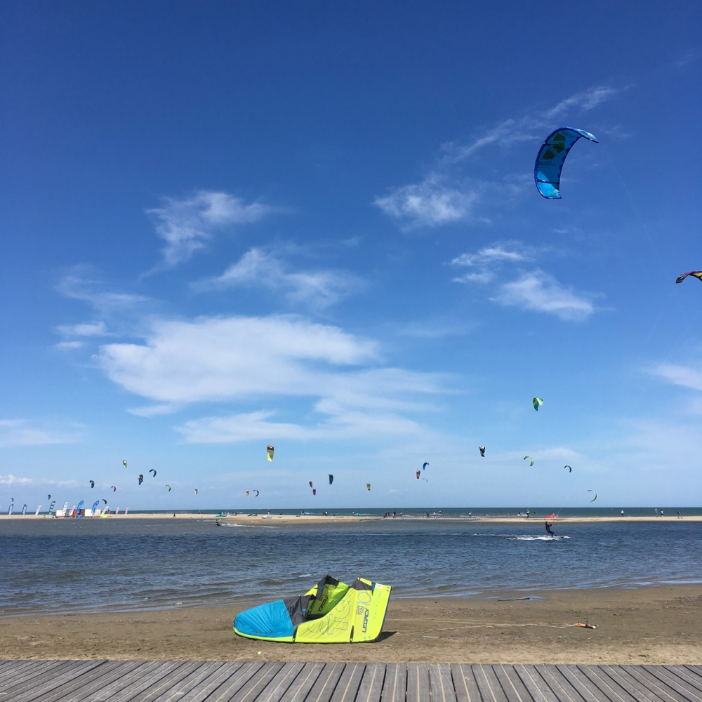 Kite sur la plage de La Franqui ©OT de Leucate