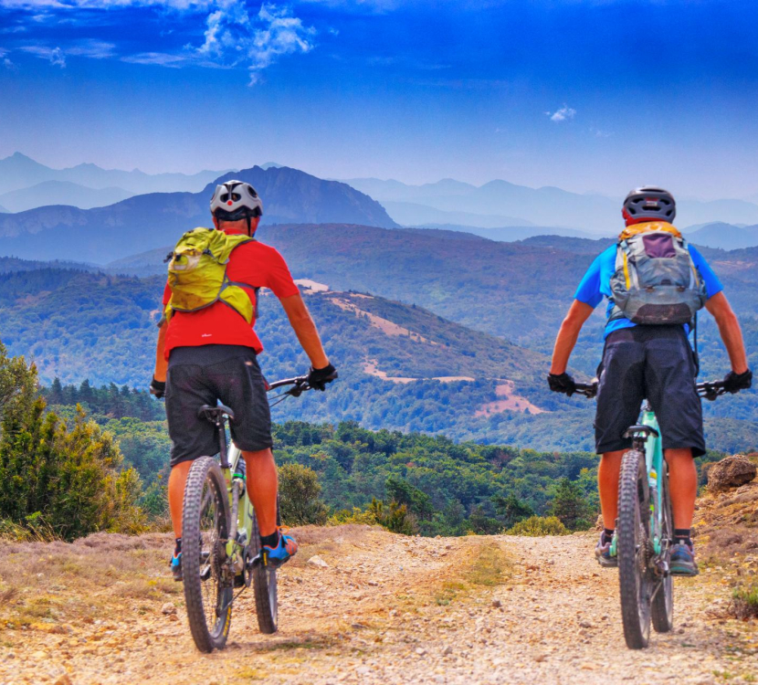 Rando VTT sportive en Hautes Corbières © Gilles Deschamps, OT Corbières Minervois