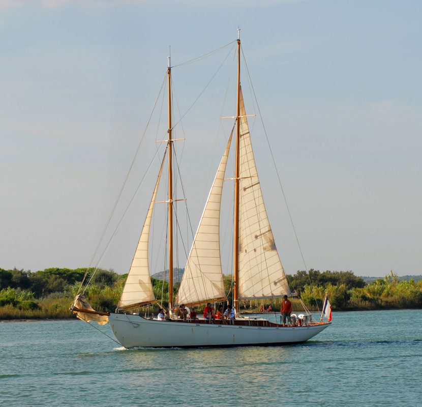 Balade en bateau à bord du Limnoreia en Mer Méditerranée © Jean Belondrade - Grand Narbonne Tourisme