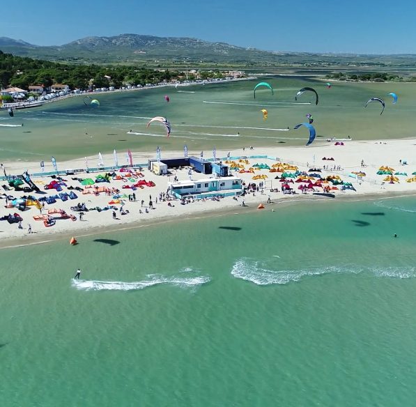 Leucate, mondial du vent, kitesurfeur