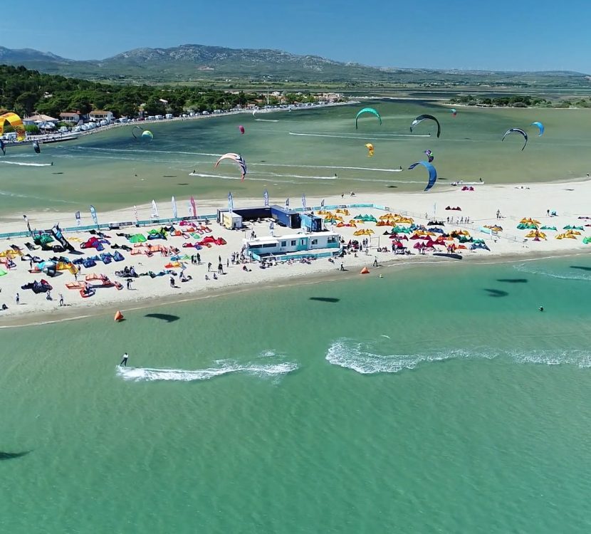 Leucate, mondial du vent, kitesurfeur