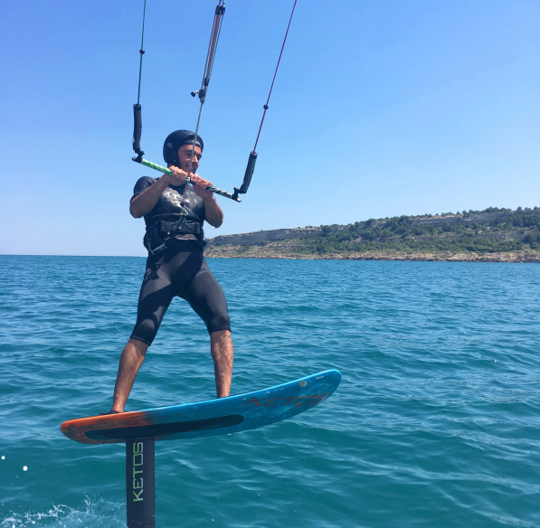 Pratique du Kite-surf à Leucate ©Office de tourisme de Leucate
