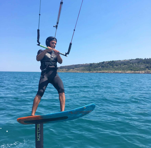 Pratique du Kite-surf à Leucate ©Office de tourisme de Leucate