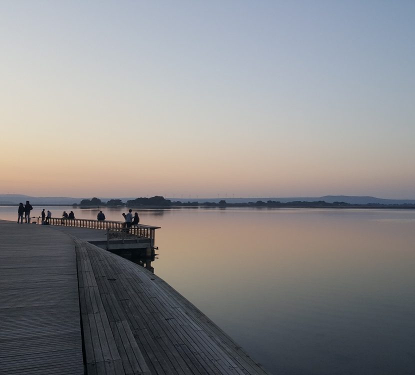 Promenade sur le ponton de la Franqui, Leucate @S. Alibeu, ADT Aude