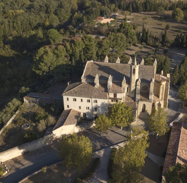 Limoux, Notre Dame de Marceille, vue du ciel