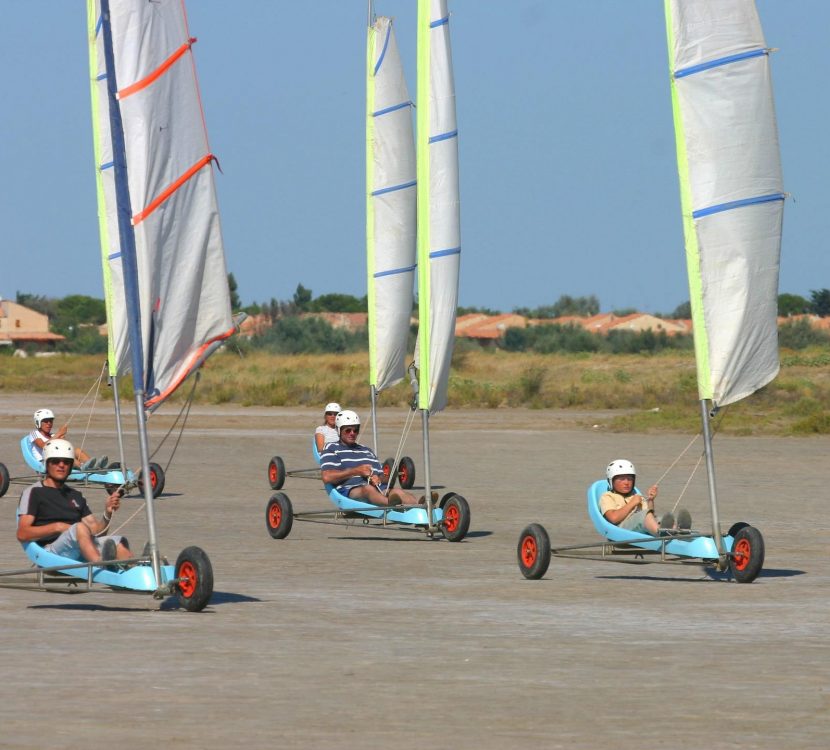 Découverte du char à voile dans l'Aude © P. Davy, ADT de l'Aude