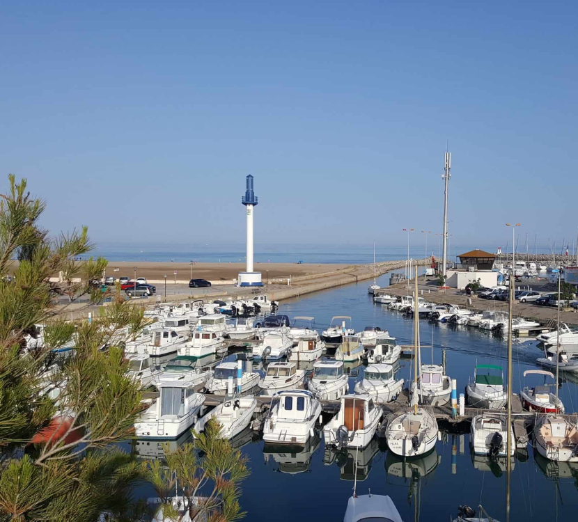 Narbonne plage, le port © S. Alibeu, ADT Aude
