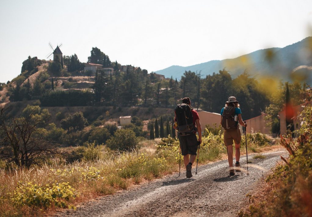 Randonner sur le Sentier Cathare à Cucugnan ©Vincent Photographie-ADT de l'Aude