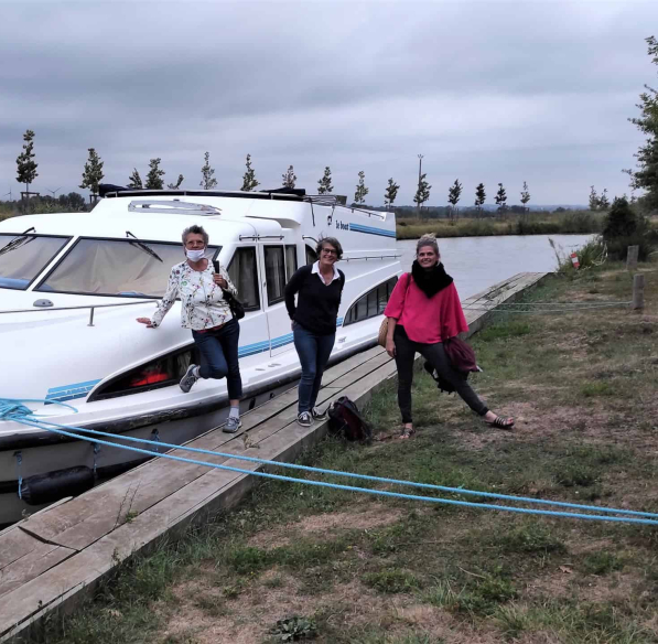 Mouillage à Ventenac Minervois, sur le canal du Midi © Canal Friend, ADT de l'Aude
